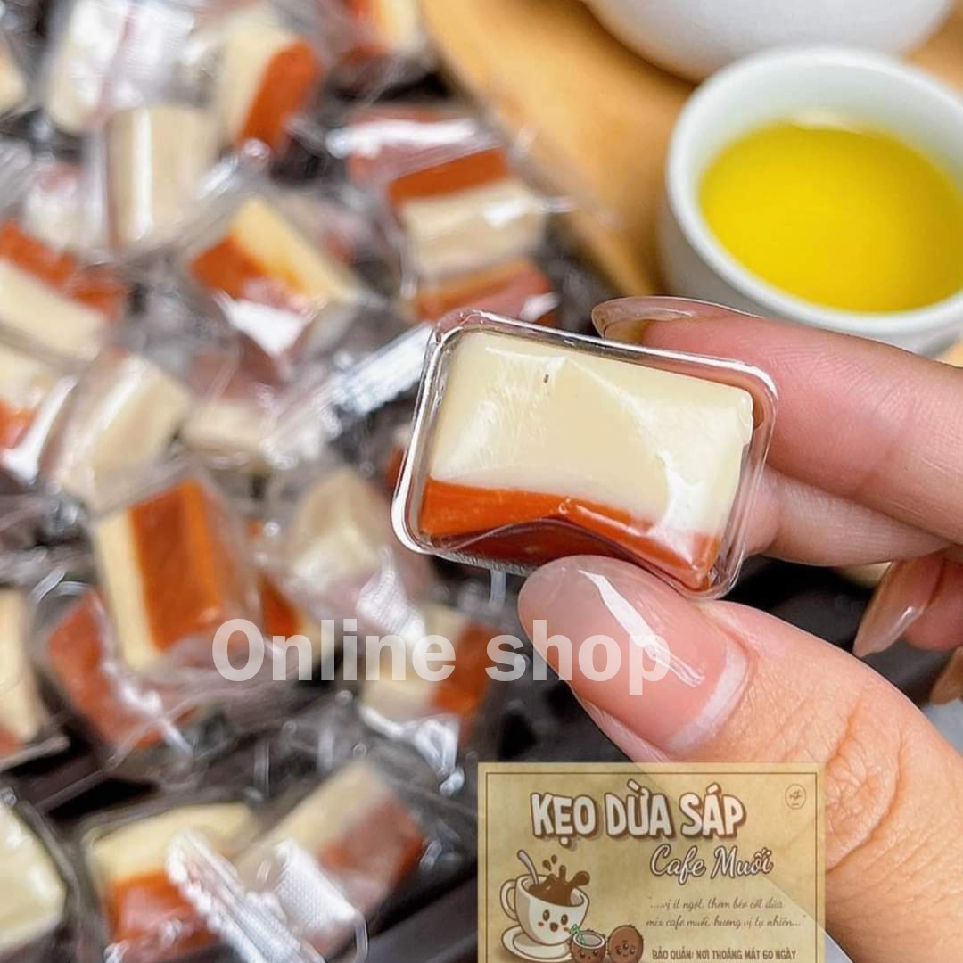 Kẹo dừa cà phê muối Bến Tre túi 1kg