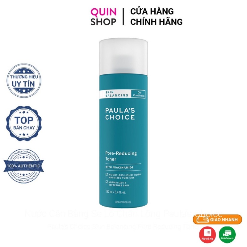 Nước Cân Bằng Thu Nhỏ Lỗ Chân Lông Paulas Choice Skin Balancing Pore Reducing Toner giá rẻ