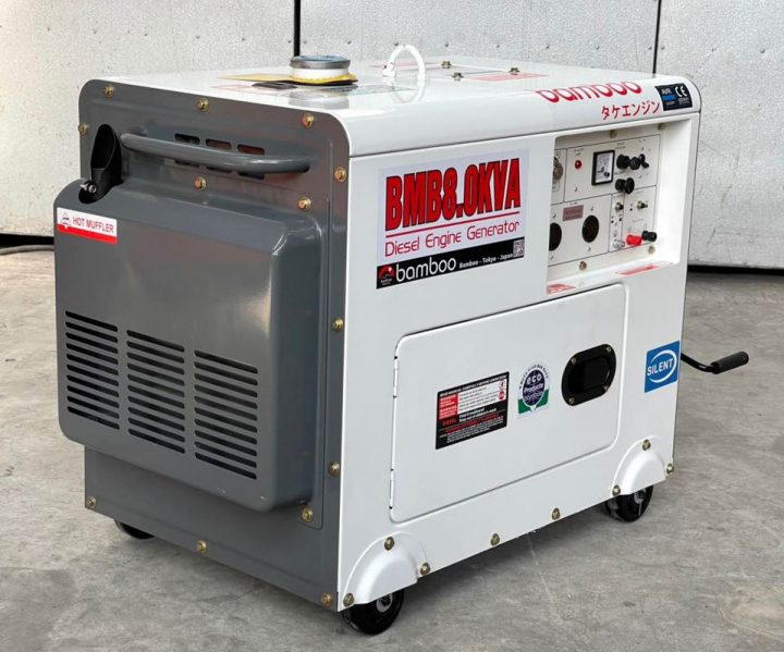 Máy Phát Điện Chạy Dầu 8kva Bamboo Có Đề Cót