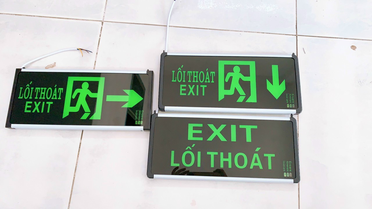 Đèn Exit lối thoát đèn chỉ dẫn khẩn cấp