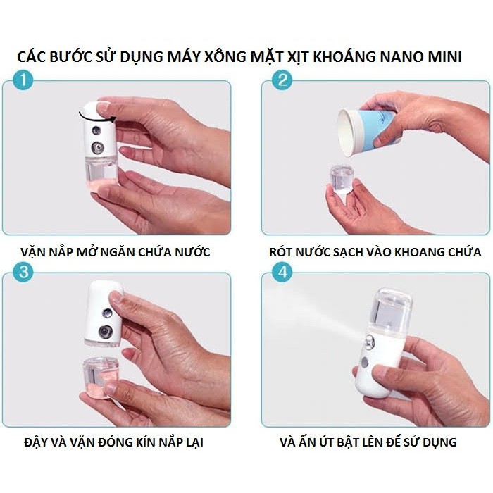 MÁY XÔNG MẶT XỊT KHOÁNG NANO MINI