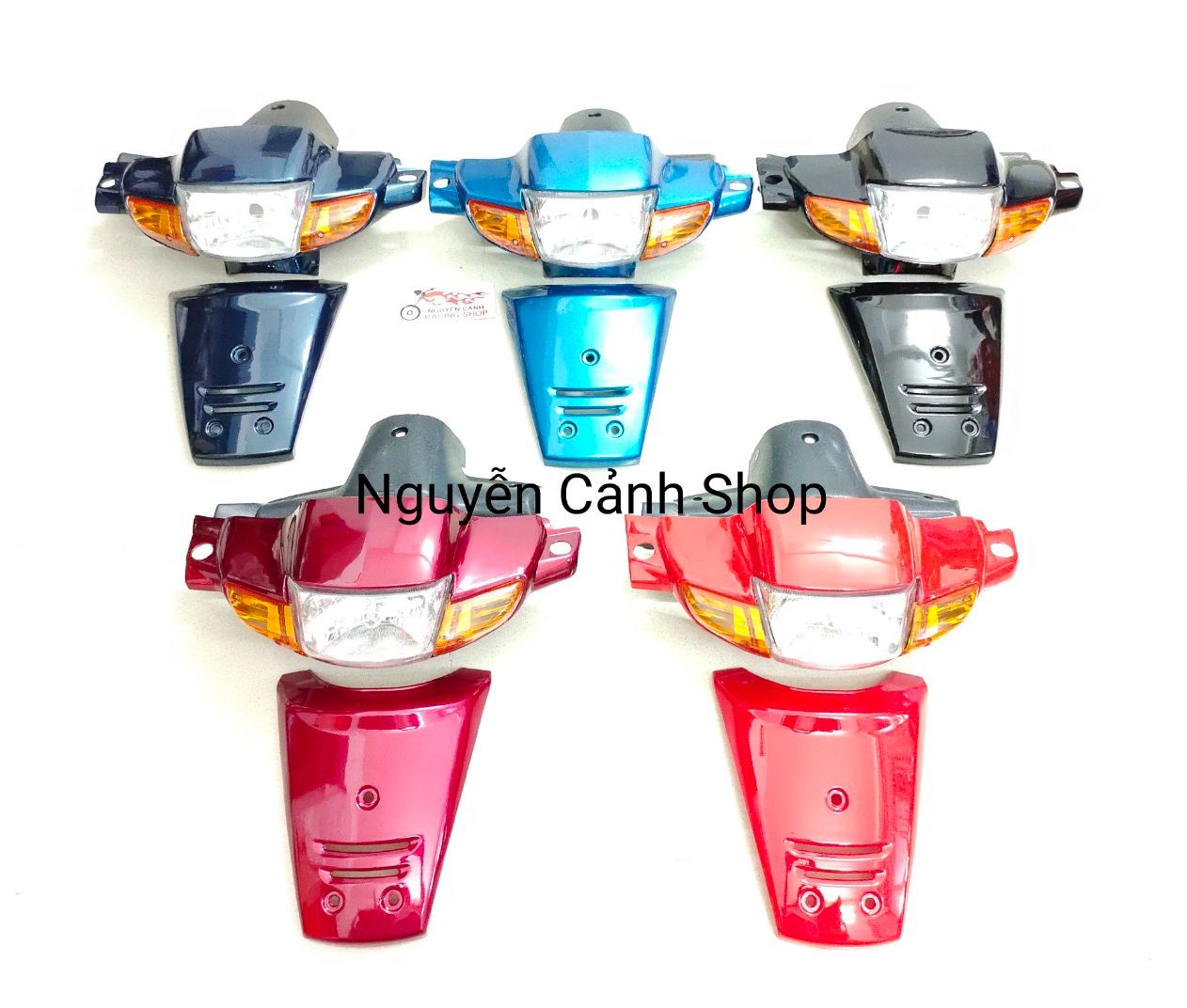 [Hcm]Wave 110 Thai Car Headlight with Color Mask [Red]