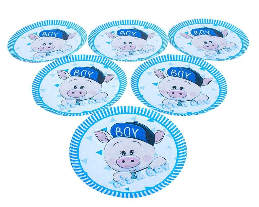 [HCM]Bộ 6 đĩa giấy trang trí sinh nhật