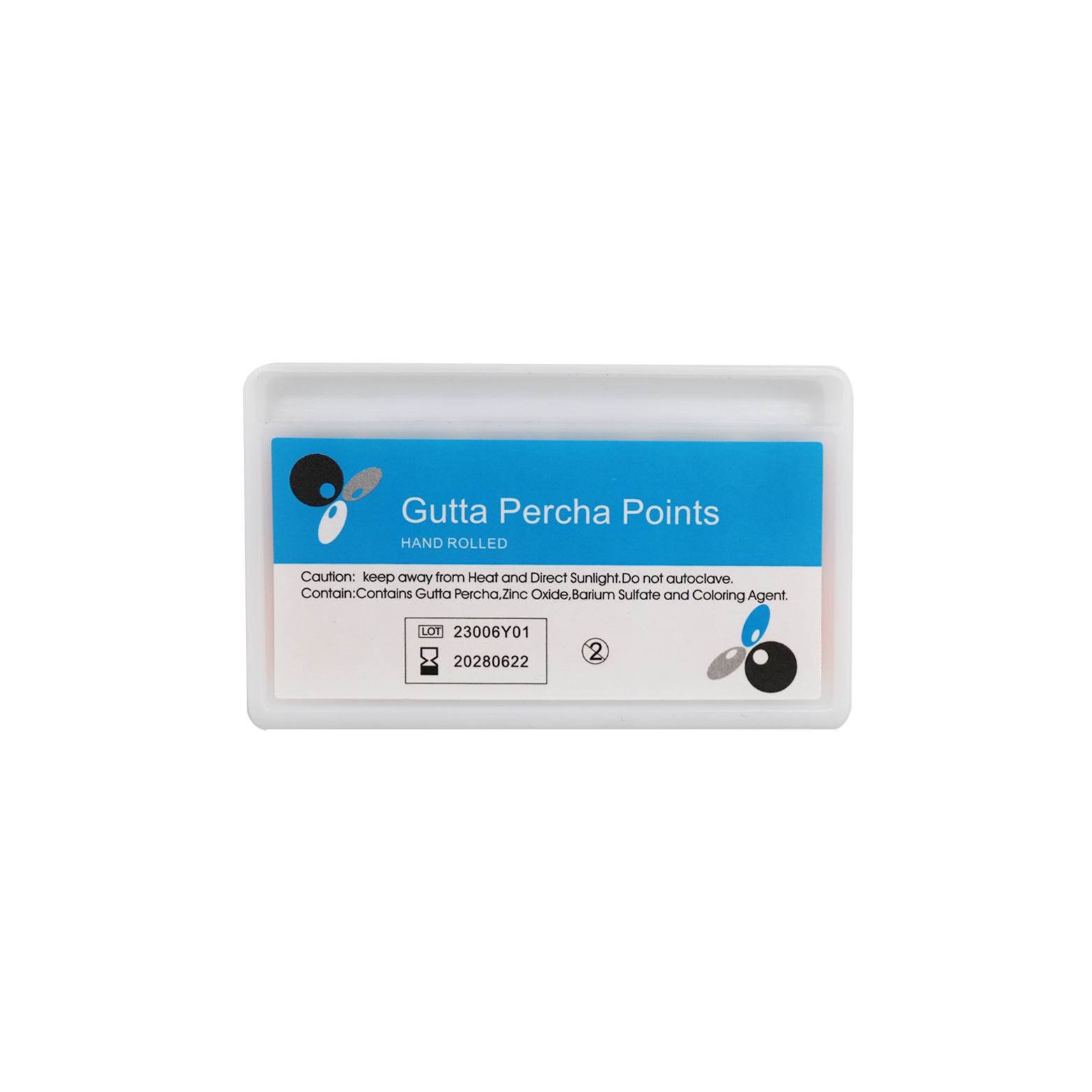 1Box 120Pcs Points Gutta Percha with Scale Taper02 04 06 Size15-40