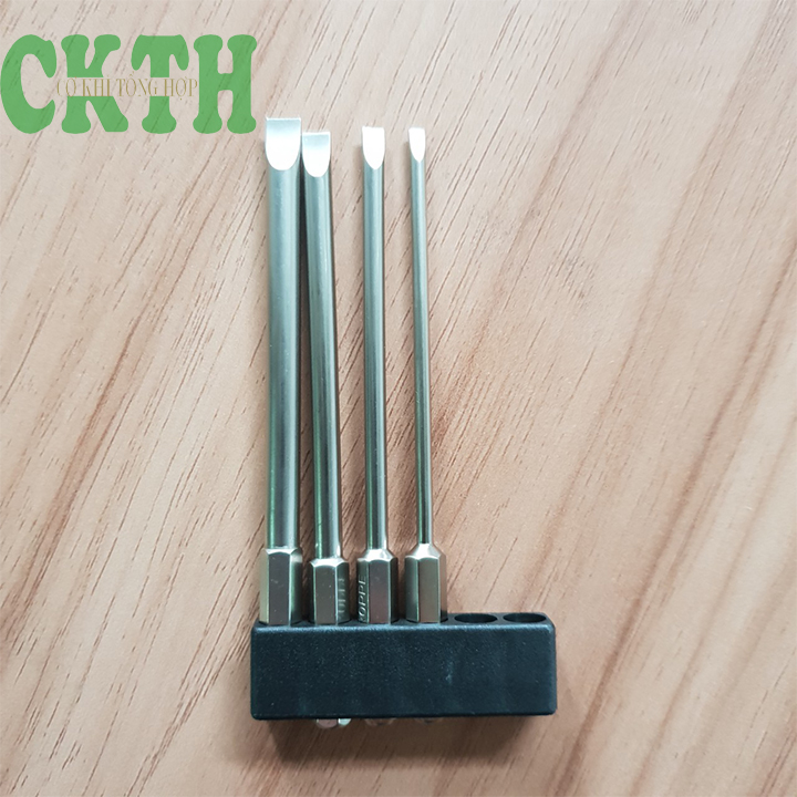 Mũi vít 2 cạnh, bộ 4 mũi vít cho khoan và máy bắt vít
