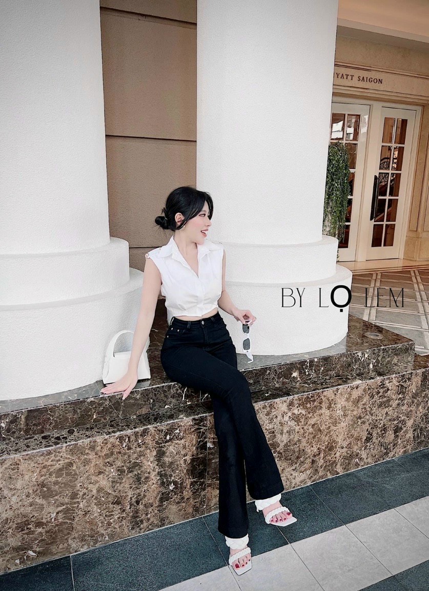 [HCM]Áo Ba Lỗ Phối Nút Xinh Đẹp ️️️️