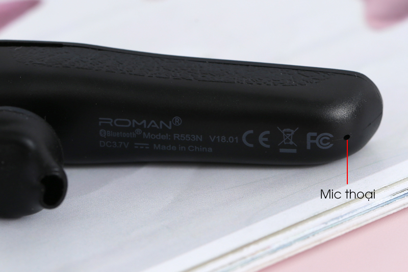 Tai nghe Bluetooth Roman R553X Đen