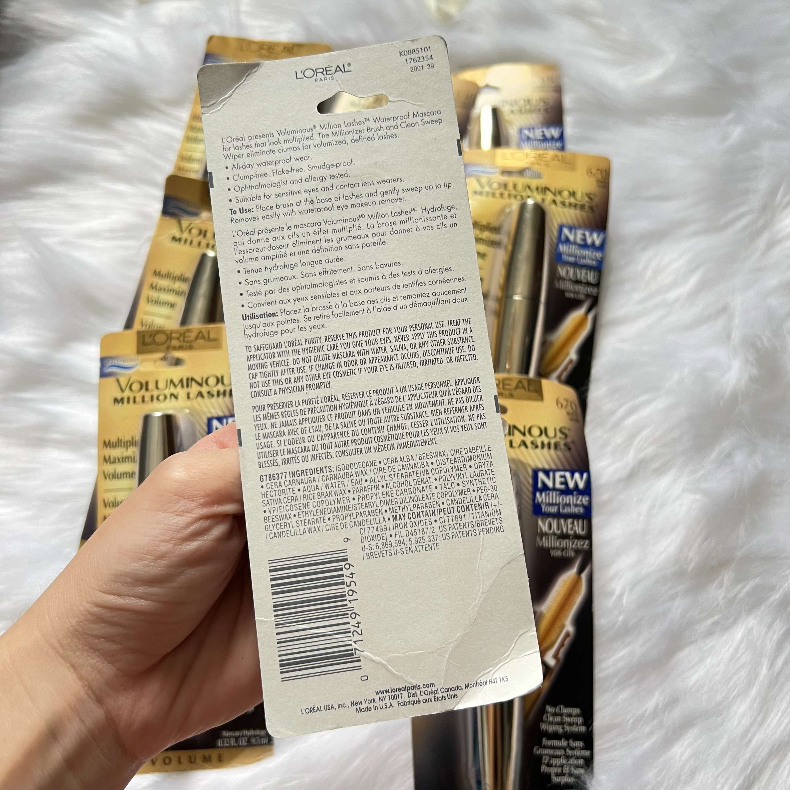 (AUTH) Mascara L’Oreal Voluminous Million Lashes Waterproof Làm Cong Mi (CÓ SẴN)
