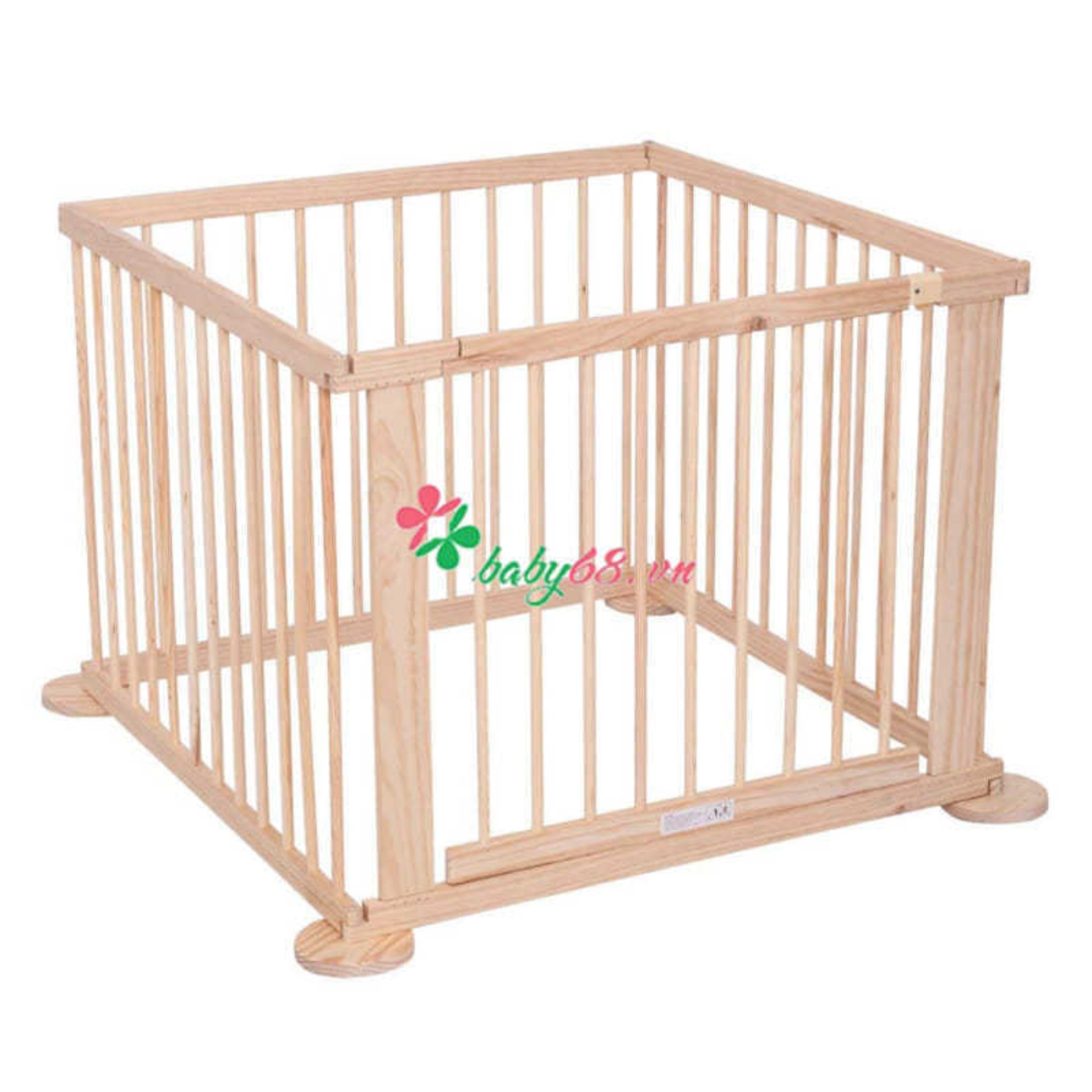 Rào chắn gỗ ( cũi 3d  = 4 cánh ) cho bé