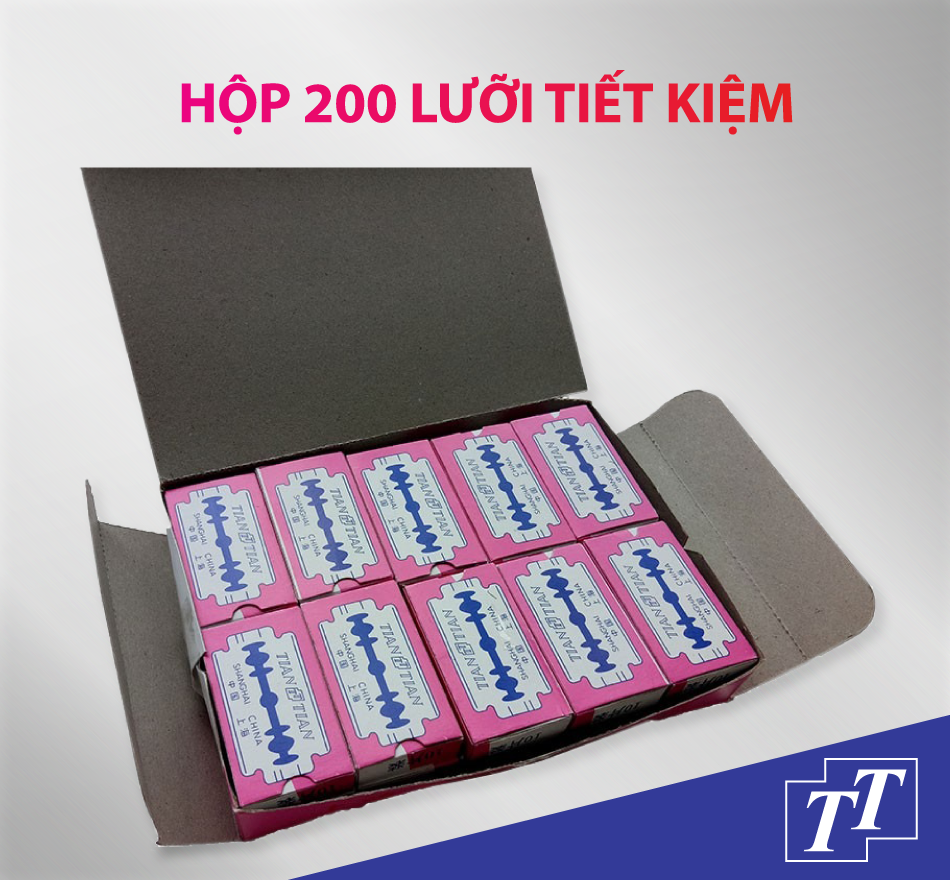 Hộp 200 lưỡi lam Tian Tian