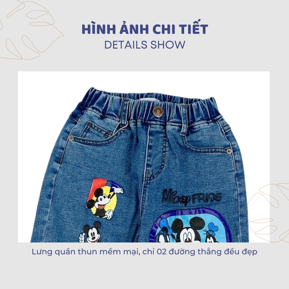 Quần jean bé trai,quần jean lững bé trai năng động thoải mái size đại| FREESHIP MAX - JJ Kids Fashion