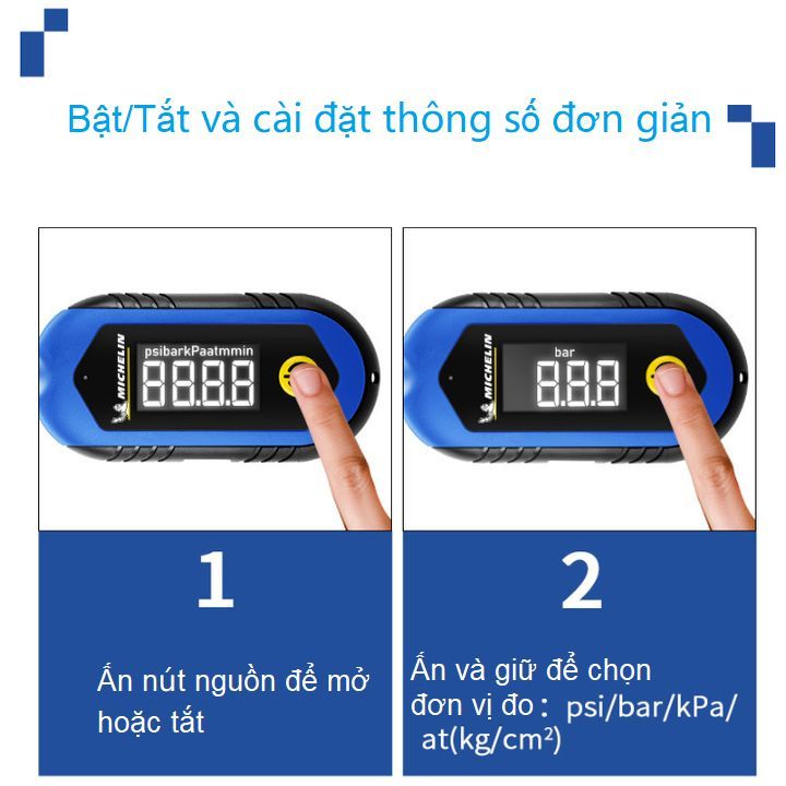 Dụng cụ đo áp suất lốp điện tử Michelin M2210
