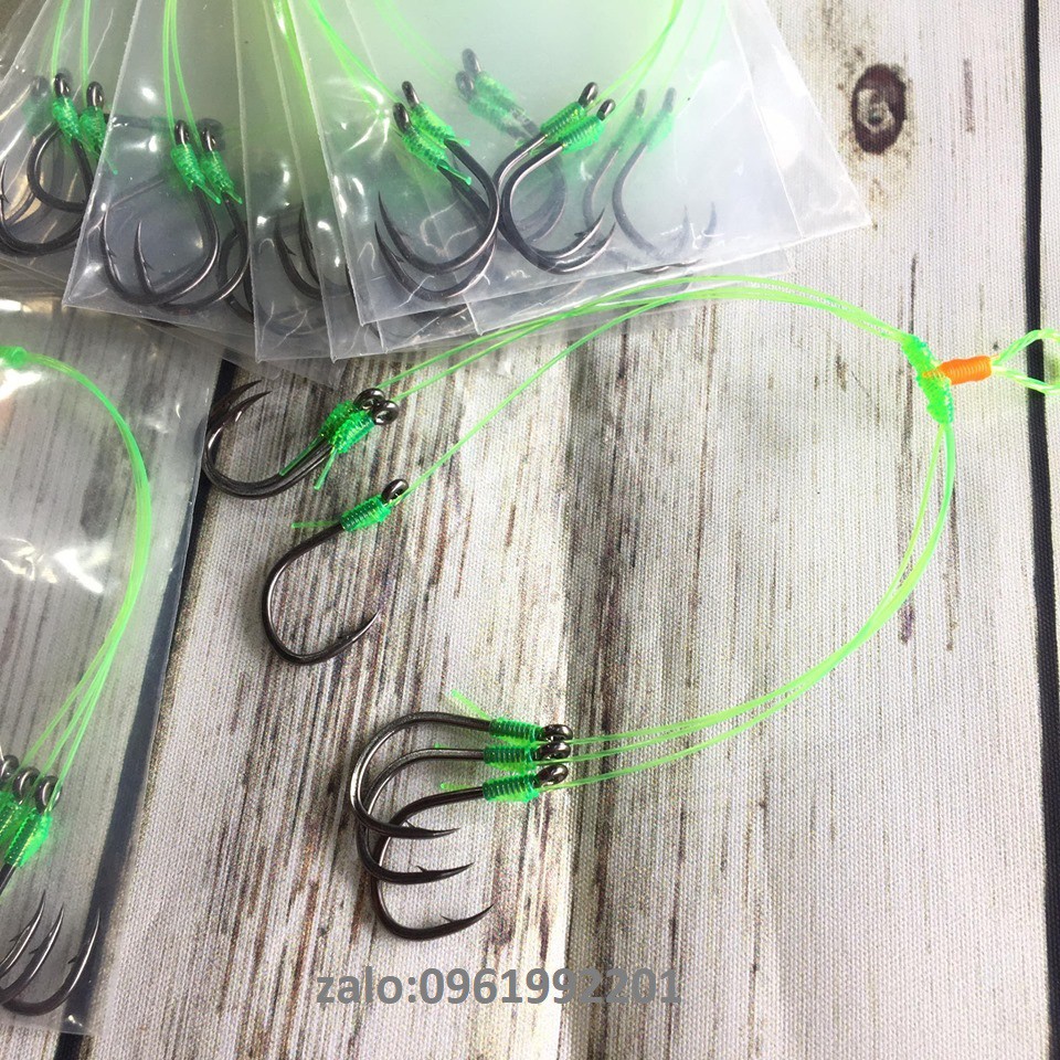 [3 Chùm]Nho Câu Cá Tra Lưỡi Cacbon Chinu Hook Số 11-Chùm Nho Câu Cá