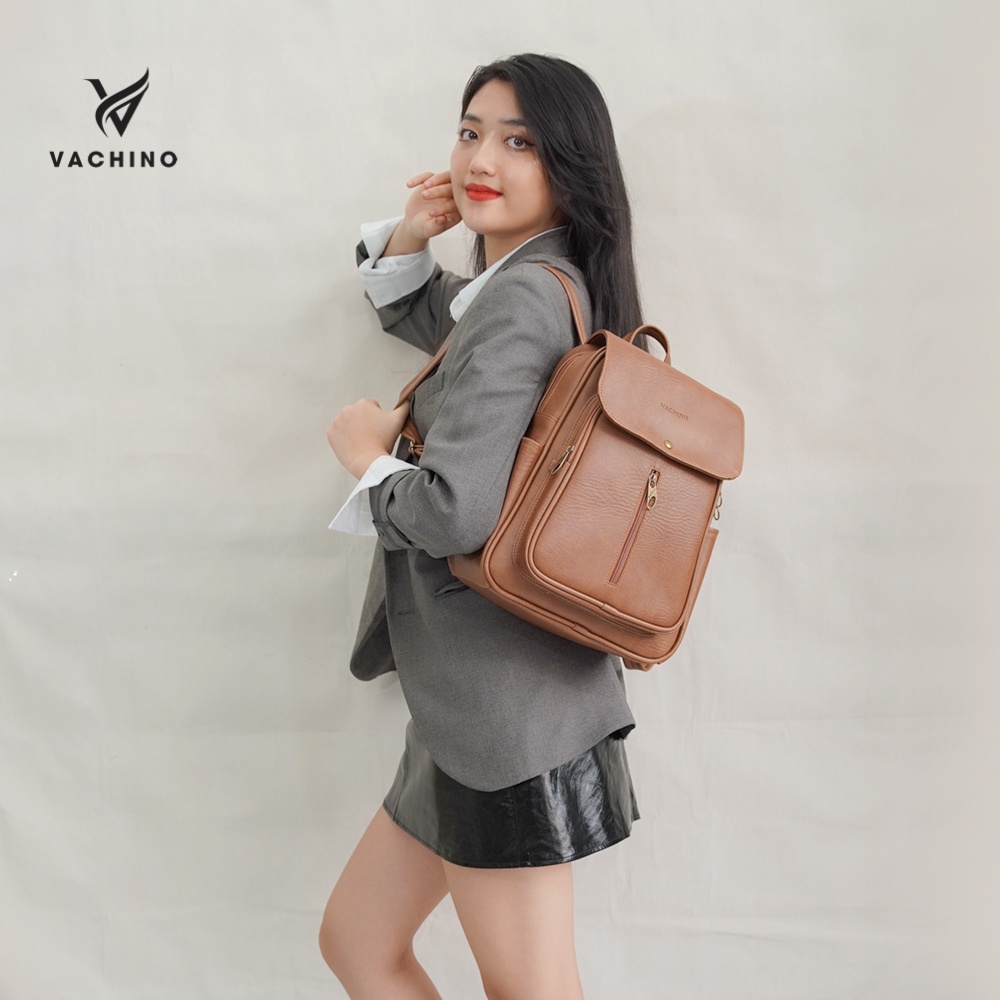 Balo da nữ công sở VACHINO BG001 Màu đen
