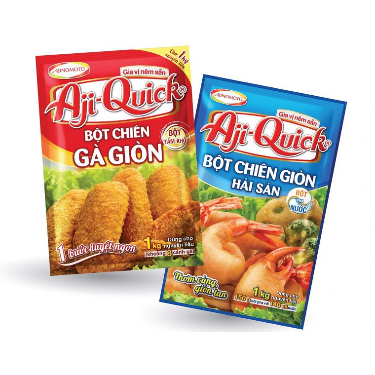 Bột Chiên Giòn AjiquickQuick Đỏ