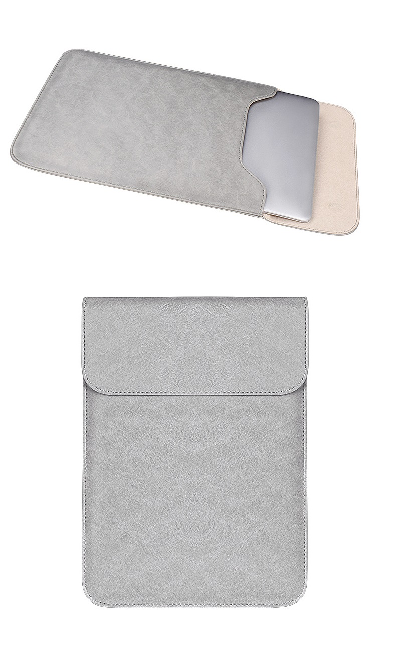 [HCM]Túi chống sốc da cho Macbook laptop