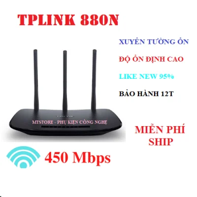 Bộ phát Wifi TPlink 3 râu 880N sóng xuyên tường tốc độ 450 Mbps, Modem Wifi 3 râu Router wifi Cục Phát Wifi TPLink, thiết bị Kích sóng wifi - Hàng Thanh Ly 95%