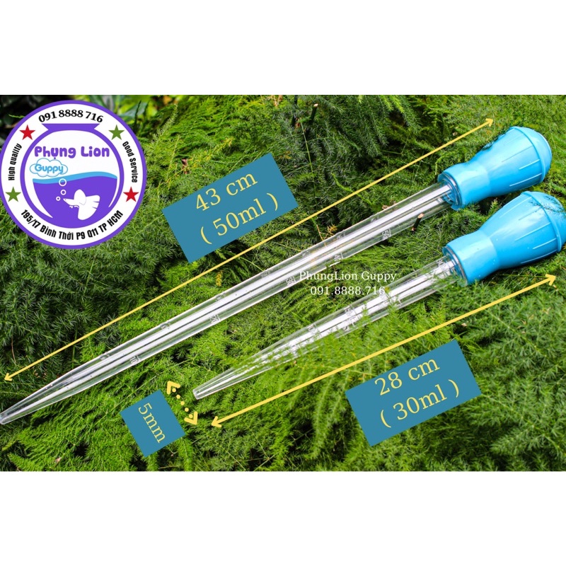 ỐNG HÚT PHÂN CÁ , DUNG DỊCH 30ML - 50ML
