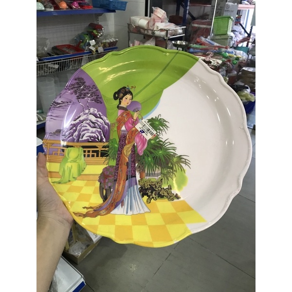 Đĩa Quả Cô Tiên, Đĩa Hoa Fataco BN 10-11 Nhựa Melamine Dày Dặn, Cao Cấp MTA-MART2