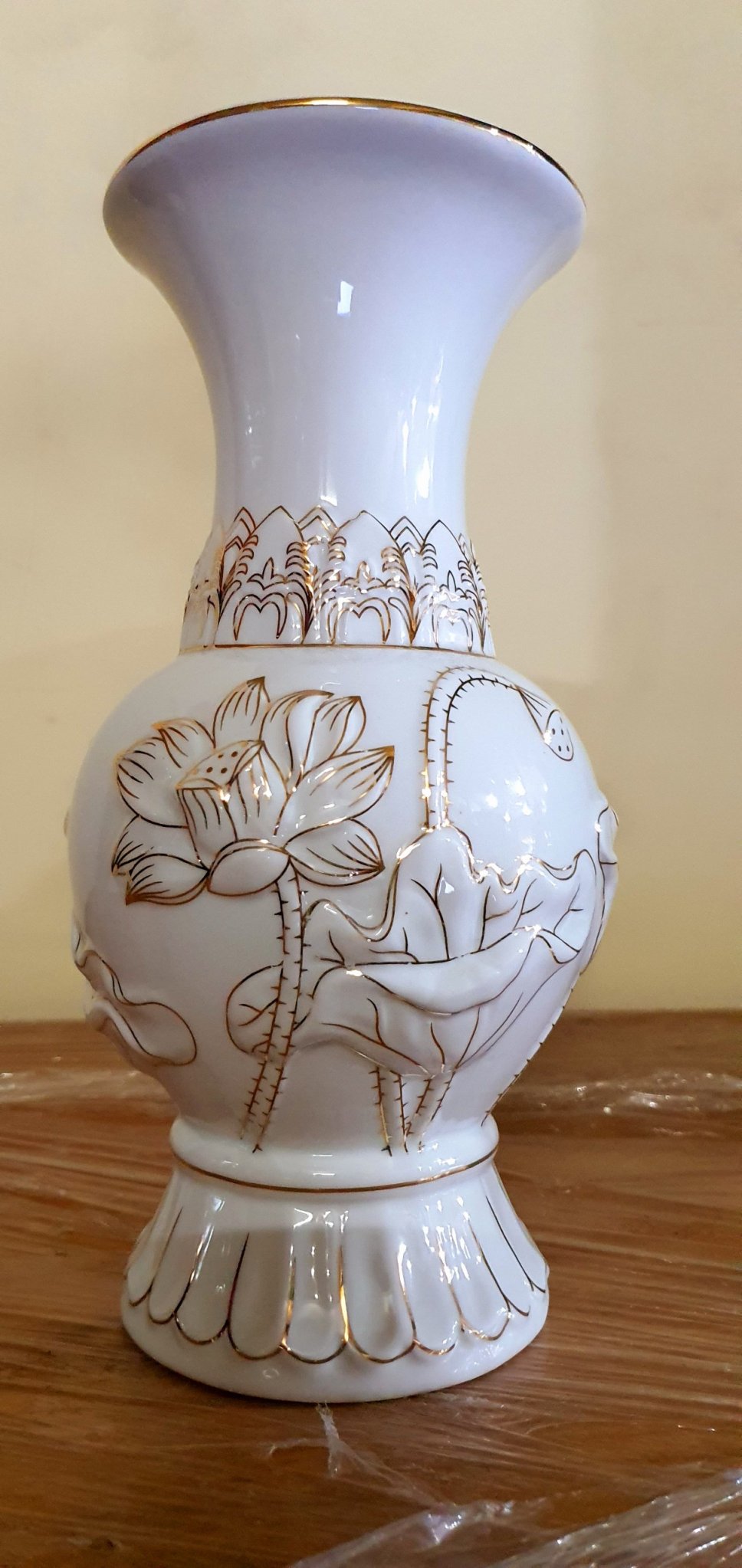 Bình bông bạch ngọc cao 30cm