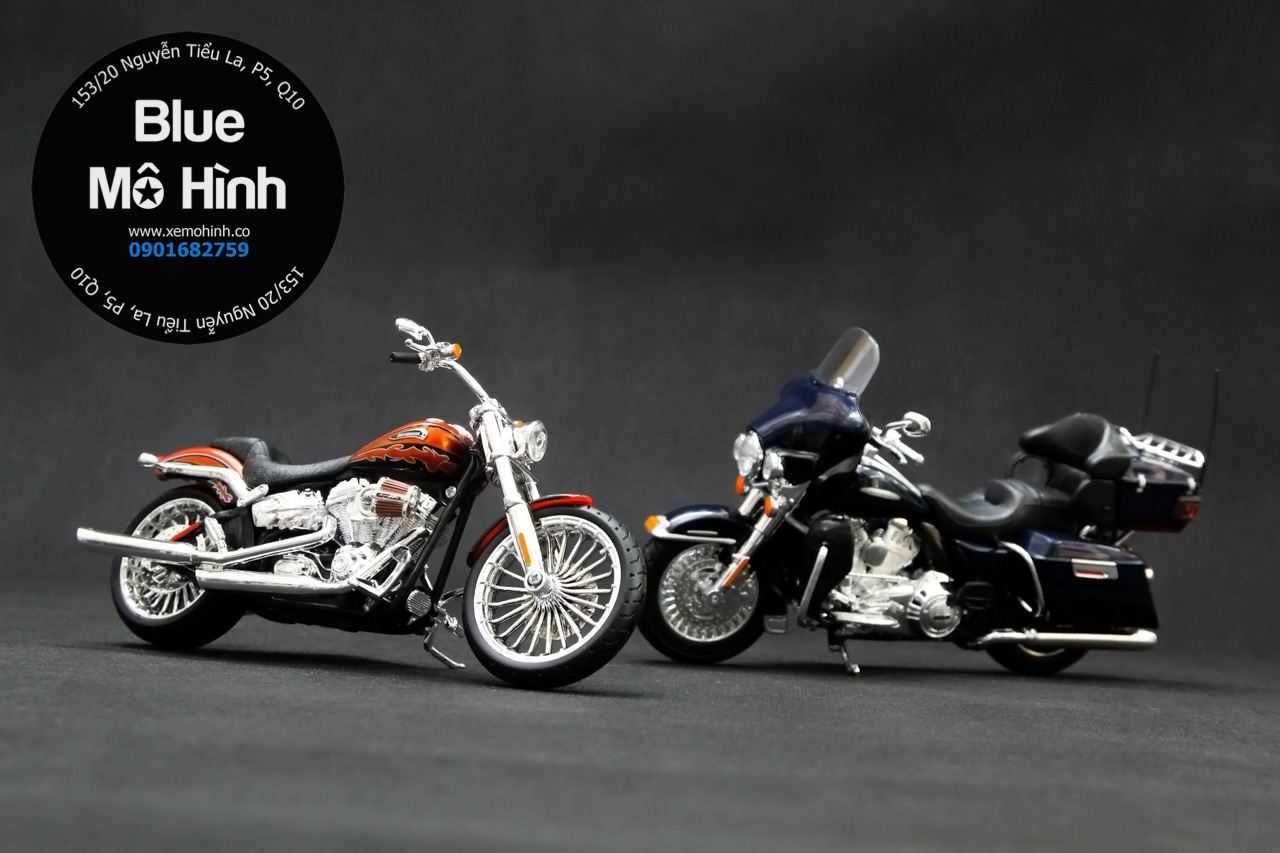 Blue mô hình | Mô hình xe mô tô Harley Davidson Electra Glide UL 1:12