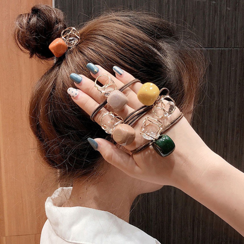 Set 3 dây buộc tóc xinh xắn cho nữ (Giao trộn mầu ngẫu nhiên)