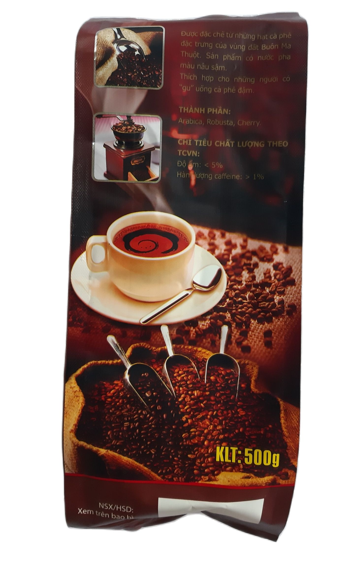 COMBO 2 BỊCH CÀ PHÊ NGUYÊN HÙNG  - MỖI BỊCH 500GR- ĐẬM VỊ