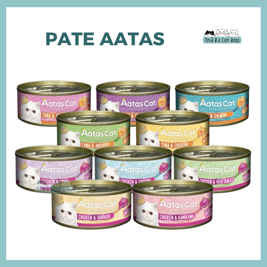 [Lon 80g] Pate Cho Mèo Aatas