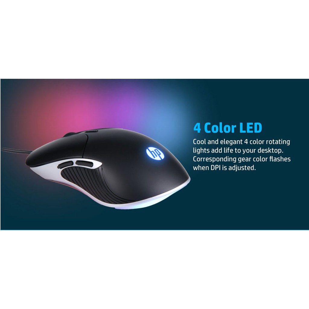 Chuột chơi game HP M280 6400 Dpi có đèn LED RGB