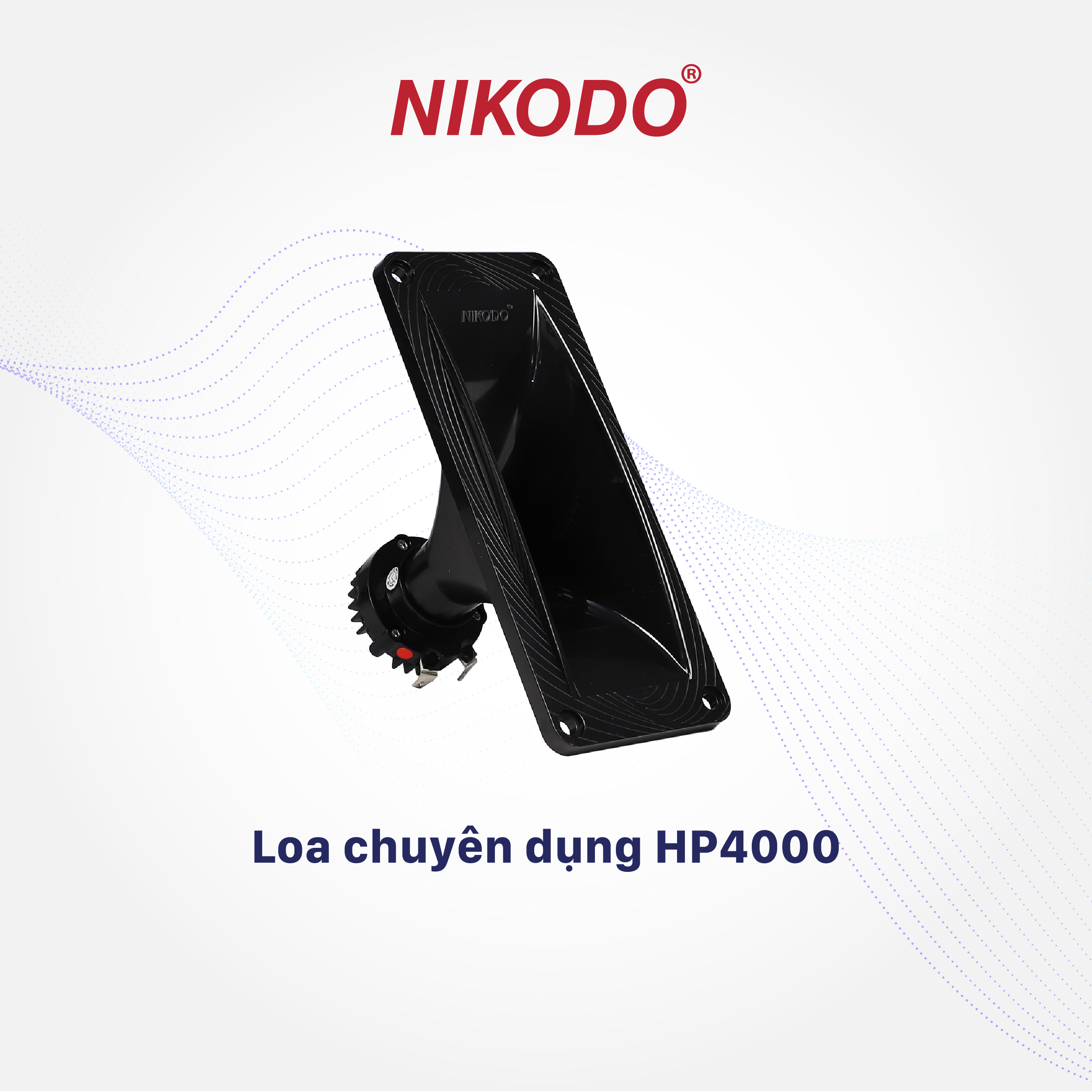 Loa cửa nhà yến HP4000, 2 lỗ thoát nước, củ loa nam châm lõi đồng - Nikodo