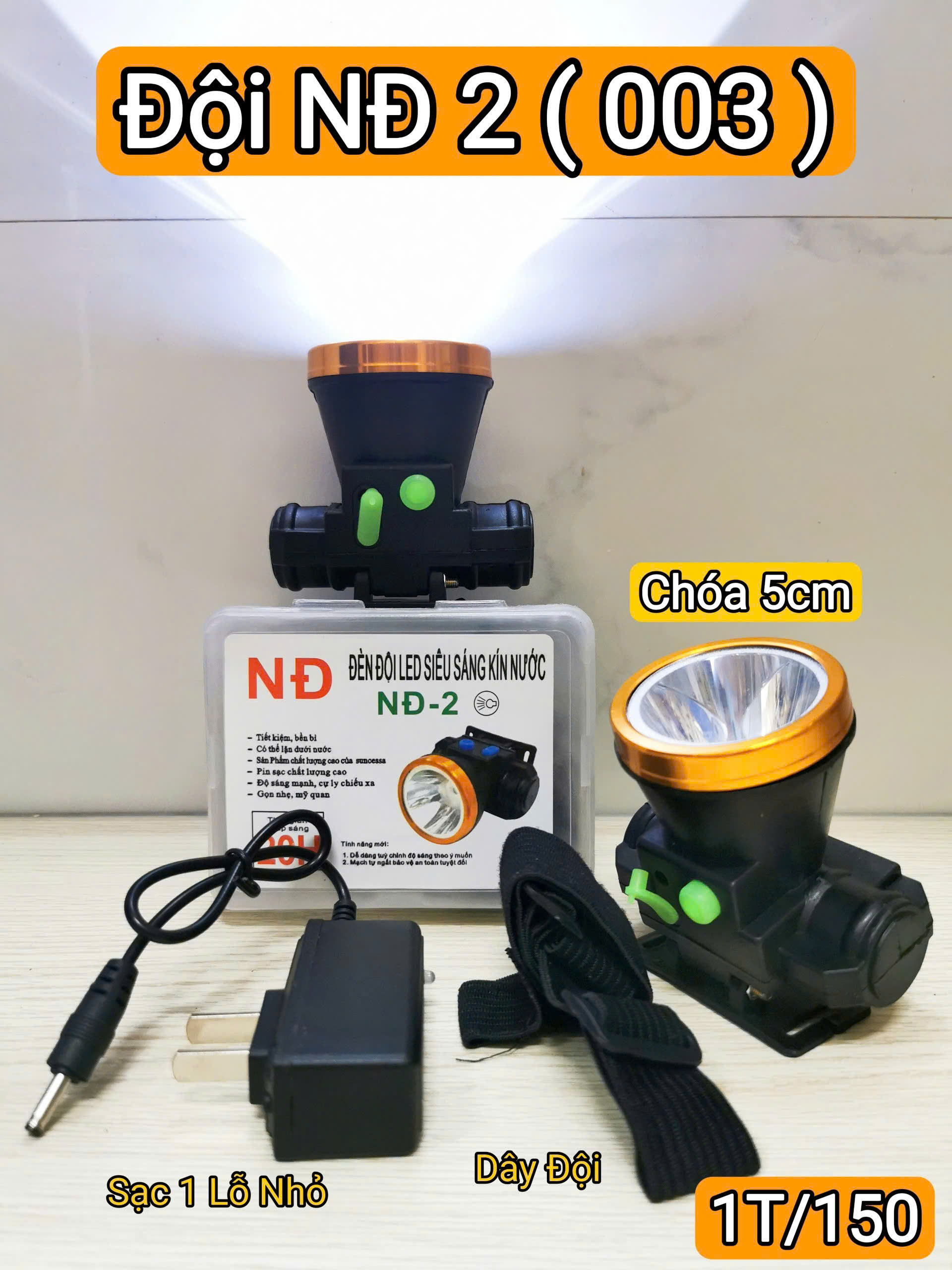 Đèn Đội Đầu Sạc Pin Nhiều Loại