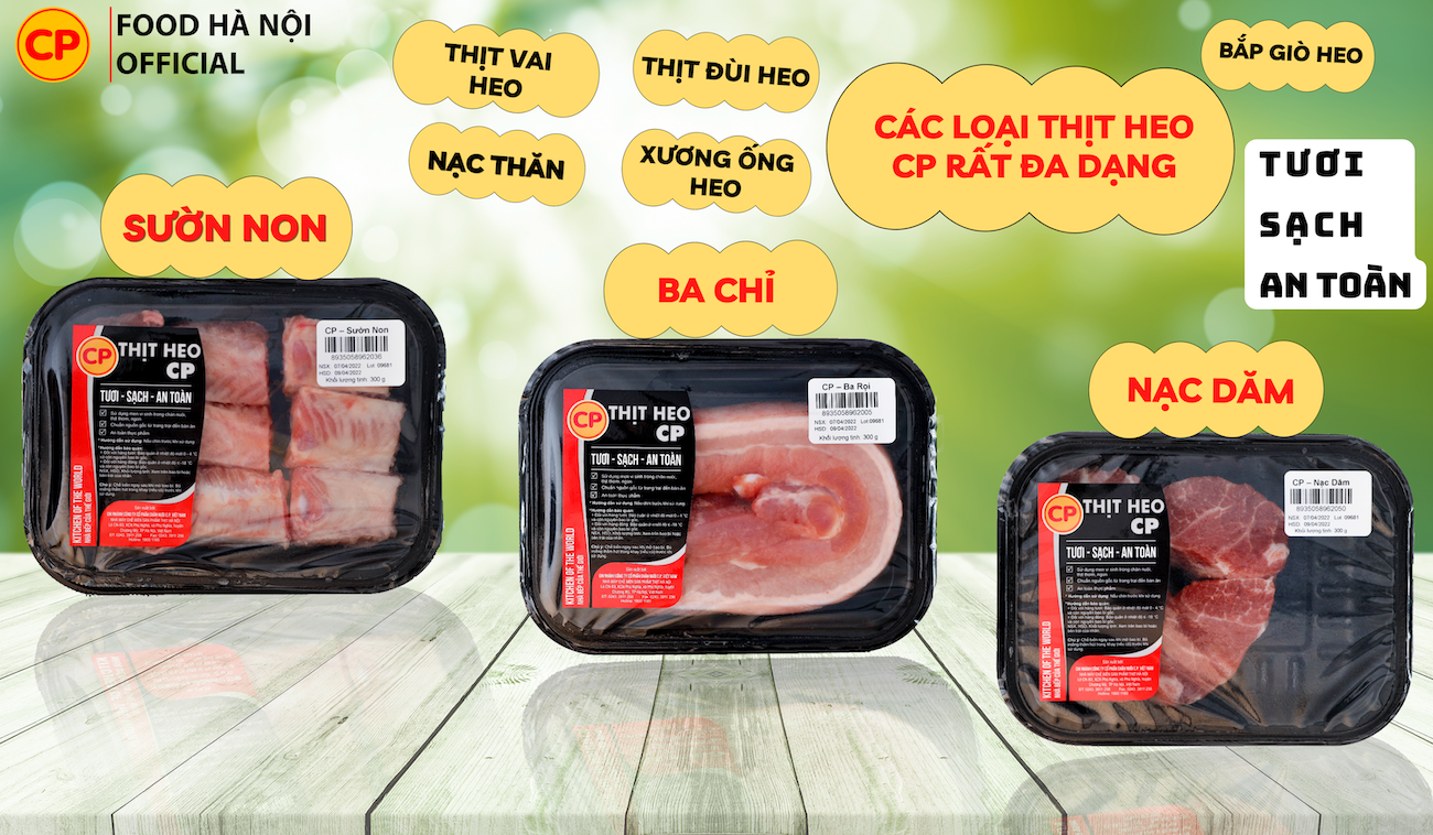 Thịt đùi heo 300g - thịt lợn cp tươi sạch