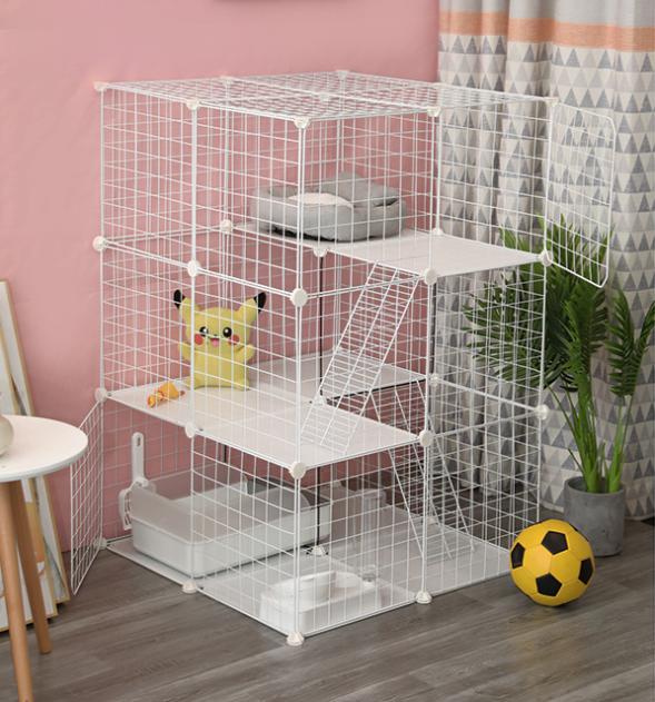 [HCM] Combo chuồng Mèo 3 tầng Lớn - kích thước 72x72x105cm ( thích hợp nuôi nhiều bé 1 lúc , màu sắc mẫu mã đa dạng ) kèm đầy đủ phụ kiện lắp chuồng