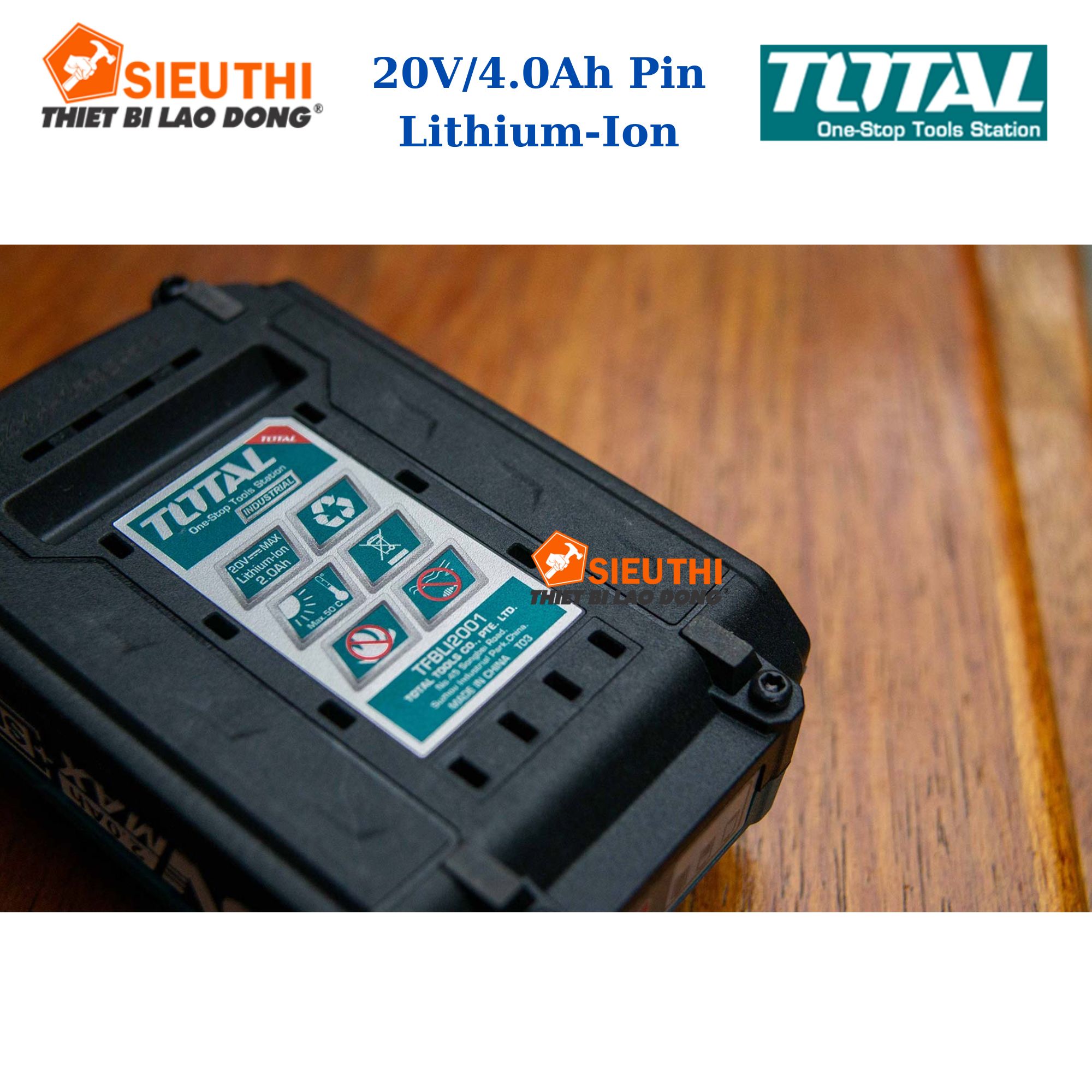 Pin Lithium - Ion Total TFBLI2002 Loại 20V/4.0Ah
