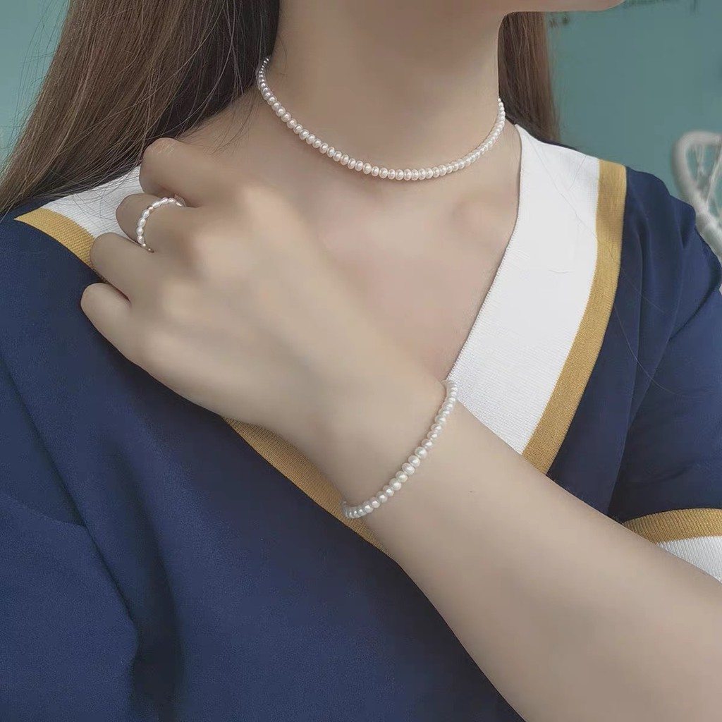 Bộ sản phẩm 3 món ngoc trai size 4-5 li