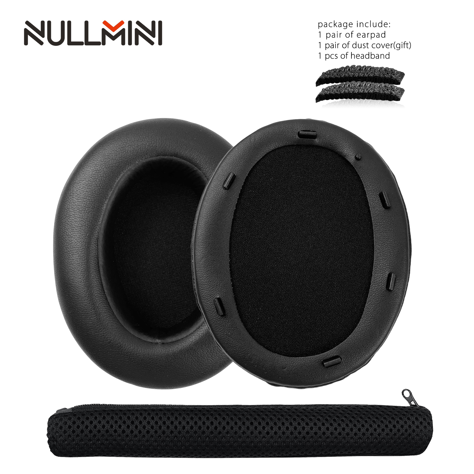 Nullmini thay thế Earpads cho Sony WH-XB910N tai nghe Tai đệm tai Tai nghe protein da earmuffs