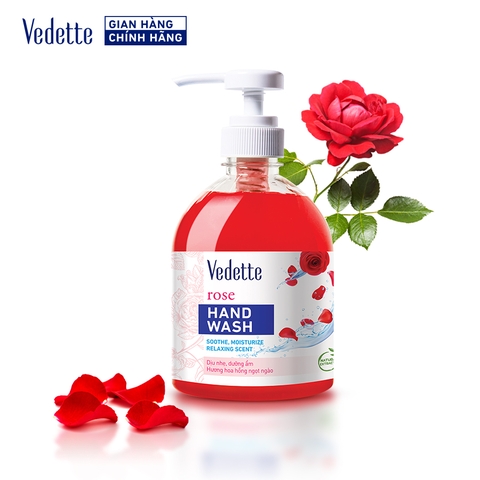 Nước rửa tay Vedette Hoa Hồng 500ml (TPM277)