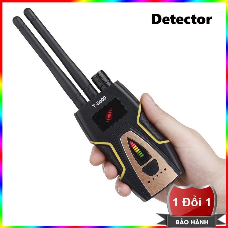 RF Detector T8000 - Thiết bị phát hiện máy ghi âm, camera wifi T-8000 - Máy phát hiện camera , máy ghi âm T8000