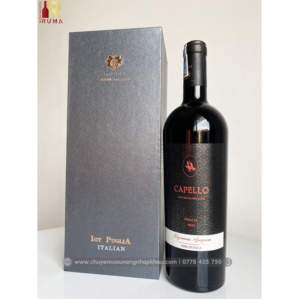 Set quà tặng tết Vang Ý Capello - Hộp PK