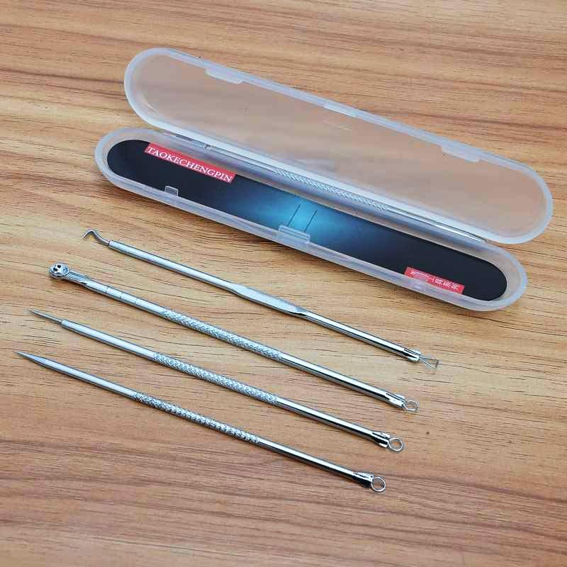 Bộ 4 Cây Lấy Nhân Mụn Cao Cấp (8 Đầu)