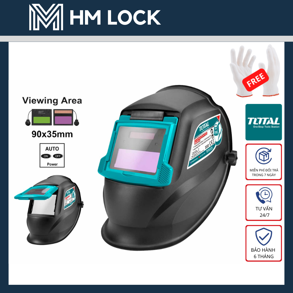 90×35mm mặt nạ hàn tự động total - hàng chính hãng - tsp9309 - hm lock