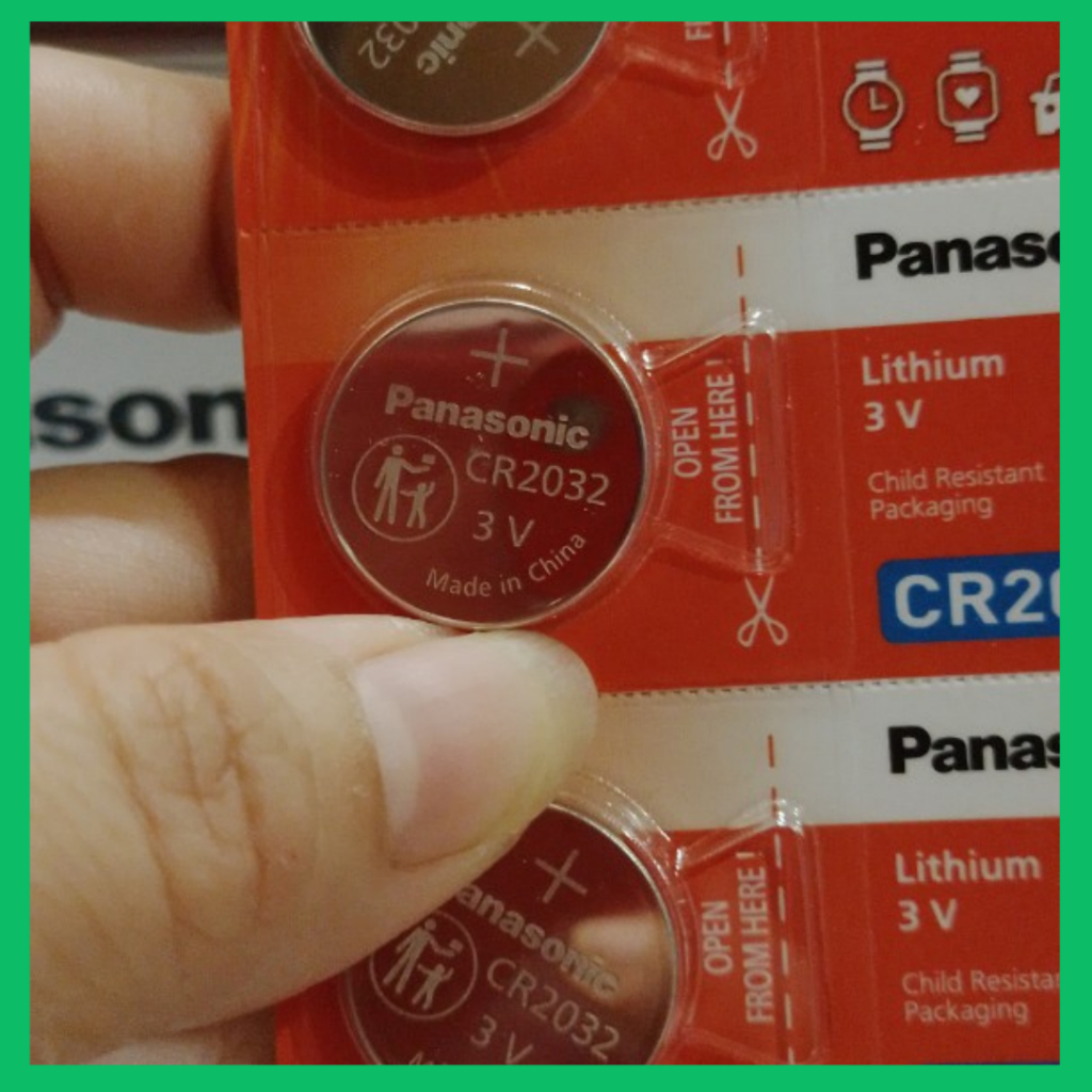 Vỉ 5 viên Pin nút Panasonic 3V CR-2032/5BEW