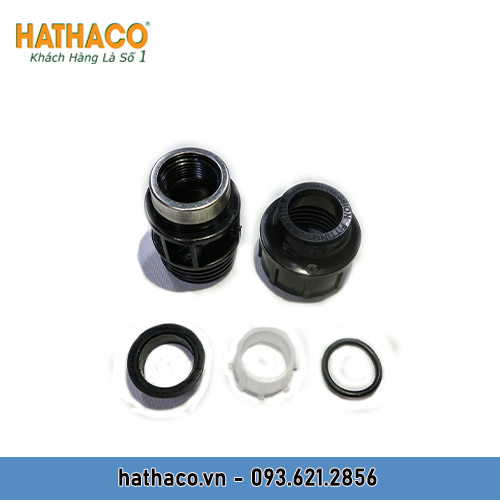 Măng Sông 90 Ren Trong 90 (ren 3") HATHACO Nối Ống HDPE