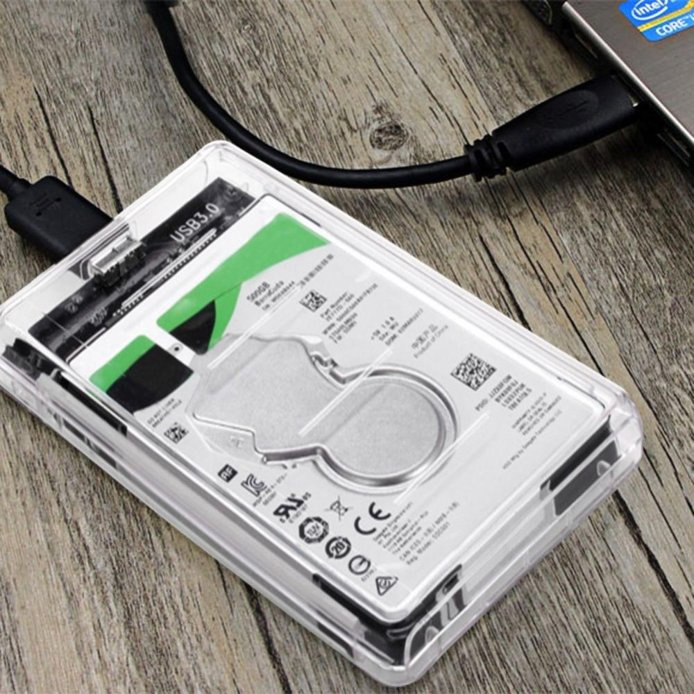 Box trong suốt hdd chuẩn 2.5 usb 3.0 hộp ổ cứng hdd box chuẩn usb 3.0 cho tốc độ kết nối 5gb/s box trong suốt ssd/hdd chuẩn 2.5 usb 3.0