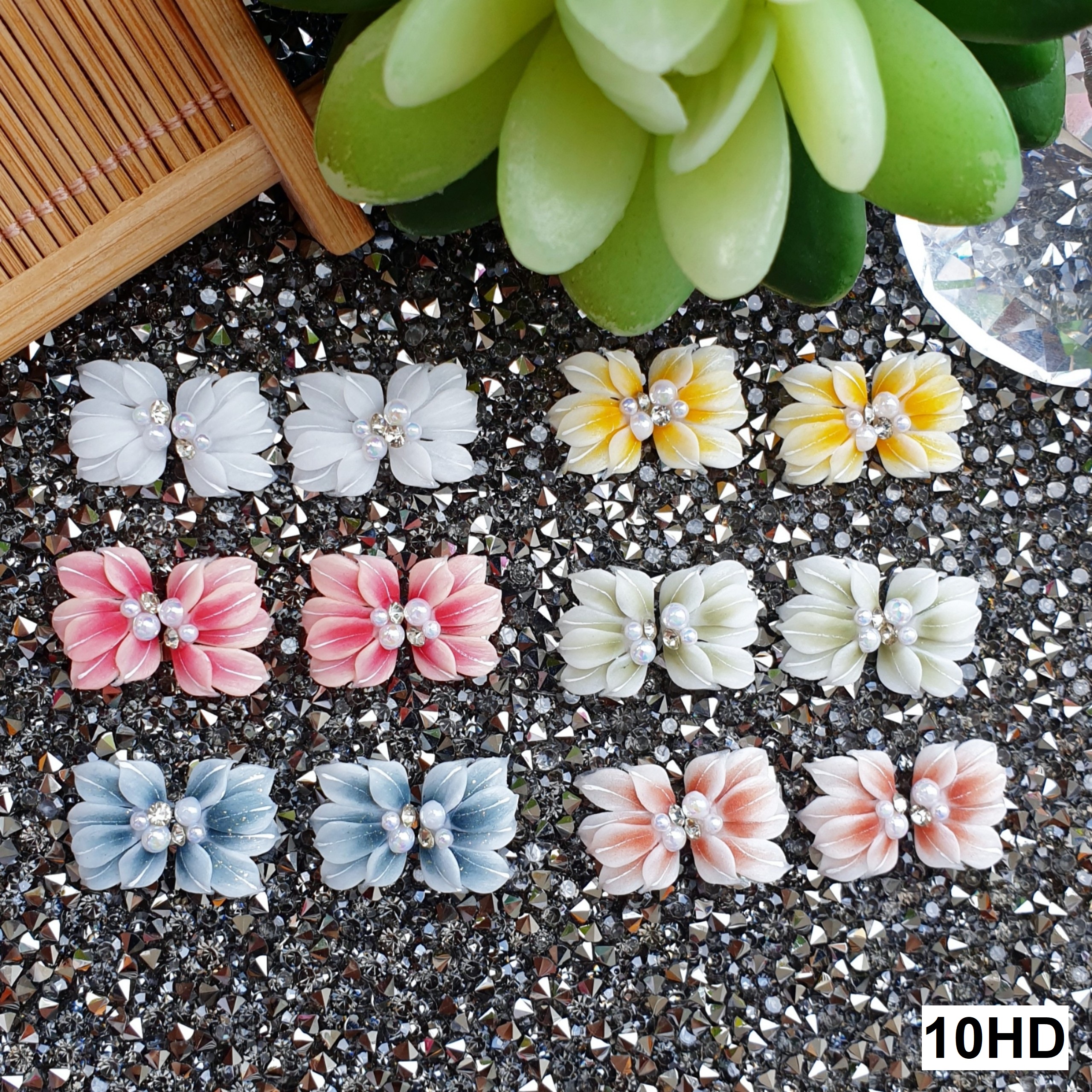 [HCM]Hoa Ruby - Hoa bột đính móng 10HD