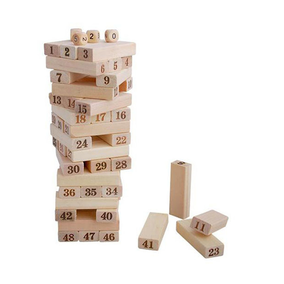 Trò chơi Boardgame Rút gỗ số cỡ lớn 30cm