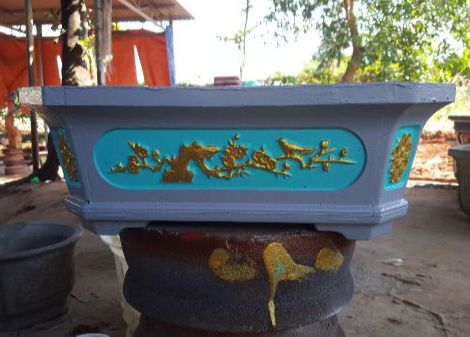 khuôn đúc chậu cảnh chữ nhật 75 (khuôn chậu ABS có lòng trong)