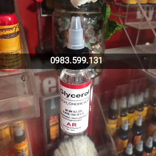 Dung dịch pha mực xăm Glycerol 30ml