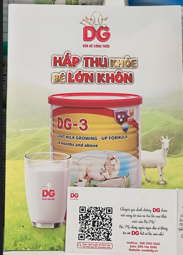 Sữa Dê DG-1 400g, sữa công thức cho bé [ko quà]