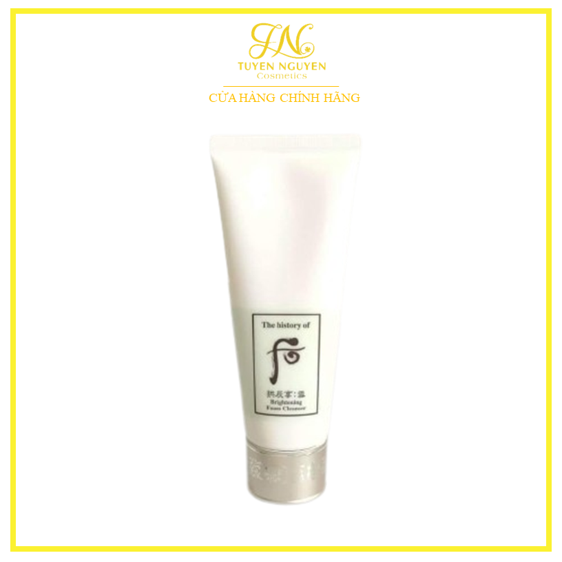 Tuýp sữa rửa mặt trắng da Whoo trắng Brightening Cleasing Foam 100 ml tách set